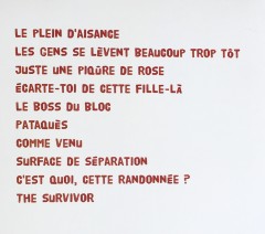 le plein d'aisance - tracklist